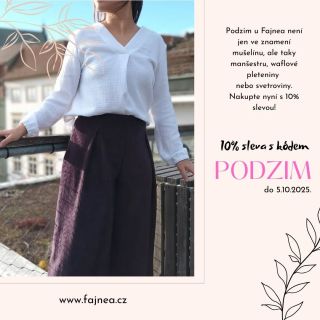 Udělejte si na podzim radost 🍂🍁. Do neděle nakupujte se slevou 10%. Stačí do objednávky zadat kód PODZIM. #akce...