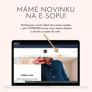 Konečně jsem se k tomu dostala, chtěla jsem to udělat už dávno... Na e-shopu je nyní sekce VÝPRODEJ, kde najdete skladové...